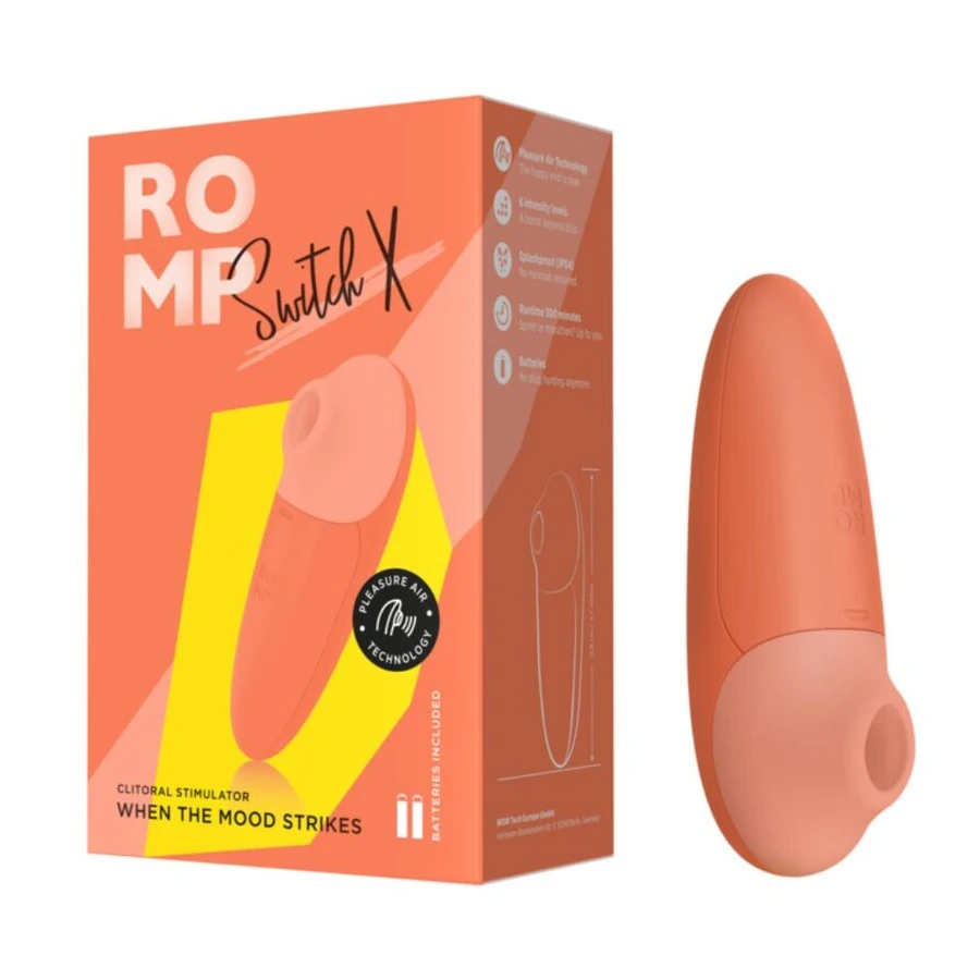 ROMP - SWITCH X STIMOLATORE CLITORIDEO 6 LIVELLI ARANCIONE